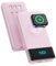 Batterie Externe 10800mAh avec 3 Câbles Intégrés&Chargeur pour Apple Watch,6-in-1 Power Bank PD 25W+QC4.0 Charge Rapide Chargeur Externe USB C,Chargeur Portable pour i-Watch/iPhone/Galaxy/Huawei-Rose