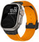 ZUC Correa de silicona suave para Apple Watch Ultra 2 1 49mm S10 46mm Series10 9 8 7 41 45mm Banda de silicona para IWatch 6 5 4 Se 42mm 44mm Correas de reloj para hombre(B orange)