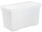 Wham Crystal Plastic Storage Boxes With Lids Home Office Stackable Nestable Container Box, 110L Easy fit Underbed Protective Storage Box, 79.5 x 39.5 x 42 cm - Tint Clear (Set of 3)