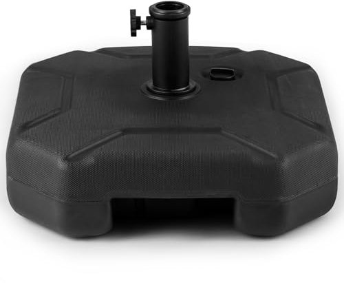 COSTWAY Sonnenschirmständer 17,5 Liter / 30 kg befüllbar mit Wasser oder Sand, Schirmständer für Schirmstangen von 38/48 mm, Marktschirmständer, Sonnenschirm Ständer für Garten, Balkon