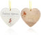 2 Pcs Robin in Garden Heart Ornament Set Robin Gifts for Memorial Garden Grave Ornaments for Grandad Nan Loved Ones Garden Ornaments Outdoor Decor Grave Decorations with Sentimental Touch (Card1)