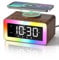 Birthday Gifts for Men – Alarm Clock with Wireless Charger, Bluetooth Speaker, White & Brown Noise Machine, Night Light, Wake-Up Light & Snooze Alarm - Ideal for Women, Parents, Bedroom, Festivals