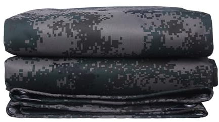 Bâche en Toile Bâches Très Résistantes Imperméables avec Œillets 400g/m² Toile De Camouflage Oxford Épaissie Et Résistante À l'usure(6X10M)