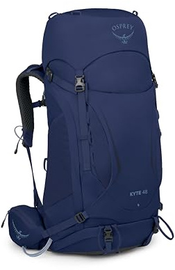 Osprey Kyte Women's Backpacking Pack, 48L X-Small/Small, Serenity Blue