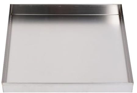 Edelstahlwanne für Waschmaschinen, 1 mm AC-Auslaufschutzwanne, Ölauffangwanne für unter dem Auto, Pflanzenkeimwanne, für Trockner, Geschirrspüler, Kühlschränke(30 * 30 * 4cm)