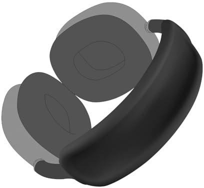 SOULWIT Verbesserte Kopfband Abdeckung für AirPods Max – Schwarz