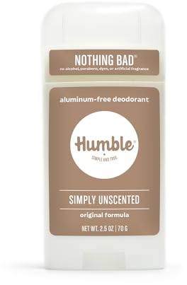 Humble alles natürlich Deodorant, Aluminium und Paraben, Cruelty Free Männer und Frauen Deodorant geruchlos 1 Packung