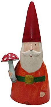 KUHEIGA Zaunhocker Zaungast H: 26cm Gartenzwerg Zwerg Metall Gartenfigur Figur