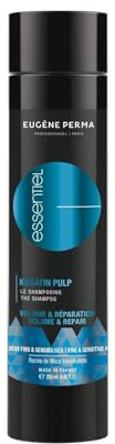 ESSENTIEL EUGENE PERMA Professionnel Shampooing Kératine Pulp Essentiel pour Donner du Volume/Réparer Les Cheveux Fins 250 ml