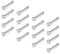 JFORYOU 16 Stück 316L Edelstahl Nasenstecker Nasenpiercing mit Strass Stud 18 Gauge 1mm Chirurgenstahl Körperschmuck