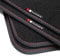 teileplus24 EF811 Fußmatten Exclusive-line Design kompatibel mit Opel Meriva B 2010-2017 Ziernähte, Naht:Rot
