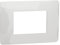 Schneider Electric NU210318 Unica Studio - plaque de finition - Blanc - 3 modules
