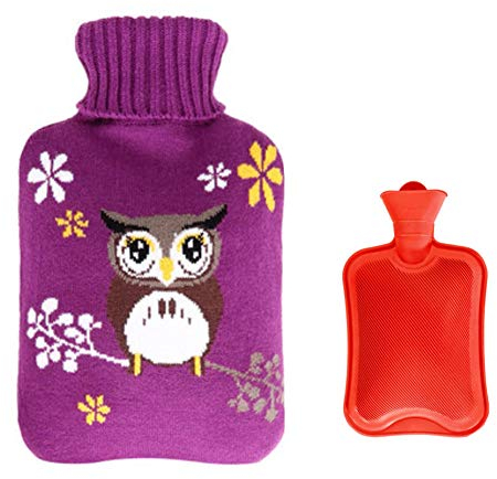 Wärmflasche, 2 l, für Wärme und Kälte, Eule
