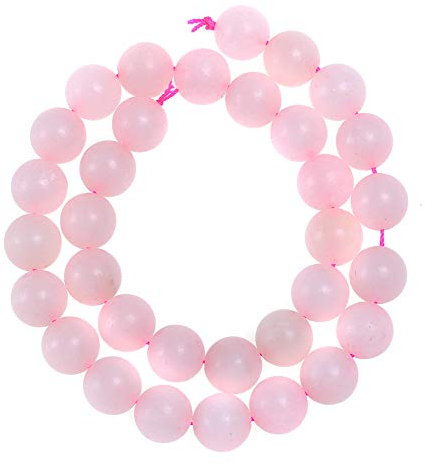 Natural Stone Beads 10mm Rose Quartz Matte Gemstone Beads Round Loose Beads Crystal Energy Stone Healing Power for Jewelry Making DIY,1 Strand 15