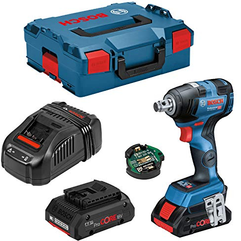 Bosch Akku-Drehschlagschrauber GDS 18V-200 C, mit 2 x Akku ProCORE18V 4.0 Ah, L-BOXX 06019G4300