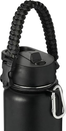 IRON °FLASK Paracord Handle Sports Water Bottle Accessories (Midnight Black)