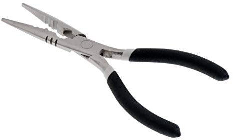 Inzopo Stainless Steel Fishing Pliers can Split Rings,Split Shot Sleeve Crimper and Turning Lure