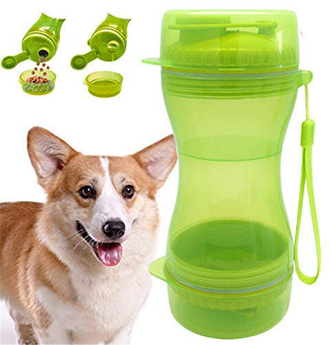 PLUS PO Gourde pour Chien Voyage Bouteille d Eau pour Chien Chien Potable Bouteille Portable Portable Chien Bouteille d'eau Chien Potable Bouteille d'eau Green
