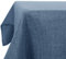 Deconovo Tischdecke Lotuseffekt Tischtuch Leinendecke Tischwäsche Eckig Wasserdicht 130x220 cm Blau