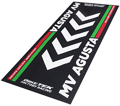 Biketek Tappetino da officina Serie 4, 190 x 80 cm, adatto per MV Augusta