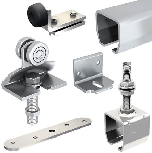 Système coulissant SLID'UP 2000 pour 1 porte extérieure 60 mm max - rail 1,95 m acier galvanisé - 140 kg