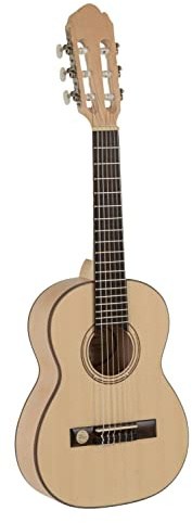 GEWA concert guitar, classical guitar Pro Natura Silver - 1/4 size (approx. 4–7 years) - solid spruce top - maple back/sides - natural colour - satin - Hannabach strings - Made in Europe