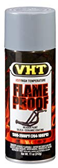 Sprühdose Lackspray Lack Silber Silber VHT Flame Proof beständig gegen hohe Temperaturen 700° 400 ml für Motorgehäuse Zylinder Auspuffauspuffe
