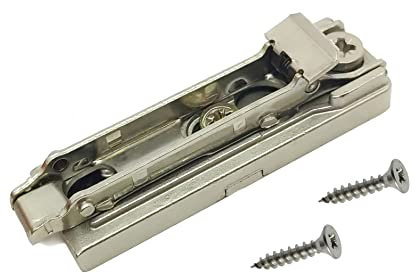 Base Domi a Innesto Rapido. Basetta SALICE Regolabile Mediante 2 Eccentrici. (LONGITUDINALE H03 VITE LEGNO)