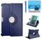 Custodia per Samsung Galaxy Tab note 10.1 pollici 2012 (GT-N8000 N8010 N8013) - Rotazione di 360 gradi Custodia protettiva completa per supporto,Con Penna Stilo, Pellicola Per Schermo (Deep Blue)