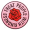 BPA Blume Aufnäher, Bügel Patches Zum Aufbügeln - Treat People With Kindness