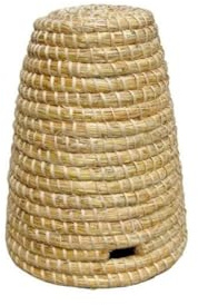 Bienen Strohkorb Imkerei Bienen Deko Bienenhaus, 46 cm