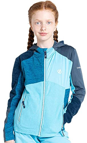 Dare 2b Hero Kids Core Strech für Skifahren, Wandern und Trekking – Recyceltes Stretchmaterial mit warmer Rückseite, schnell trocknend, angewachsene Kapuze und durchgehender Reißverschluss