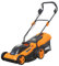Bricoferrr Cortacésped Eléctrico - 1600W, Ancho de Corte 38 cm, Altura Regulable