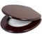 Marco Paul 18 Standard Toilet Seat Universal Adjustable to Fit Most Toilets Oval Seat with Hinges & Parts Bathroom Wooden MDF