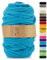 Netuno 1x Makramee Garn Blau 9 mm 50 m Baumwollkordel mit Polyesterkern Dickes Garn Makramee Kordel aus Baumwolle Kordelband Naturkordel Makramee Kordel Makramee Faden Cotton Cord Macrame