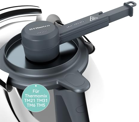 OTOmitra Dampfumleiter für Thermomix TM6 TM5 TM31, Dampfumleitung zum Schutz von Küchen Hängeschränken, Dampfableiter BPA Frei, Dampf Umleitung Thermomix Zubehör, Dampfumlenk Aufsatz - Grau