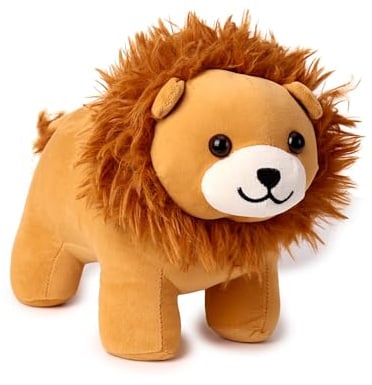 Puckator Lion with Plush Mane Door Stop - Door Stop Stoppers Stops Indoors - Door-Stops Wedge Stoper - Accessories - Peel Stop - Home Office Doorstops Doorstopper for Kids Improvement