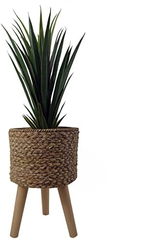 Leaf Macetas extragrandes para Cachepot de 39 cm, Tejido de Fibra de Vidrio