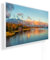 Könighaus Infrarotheizung – 4 Jahreszeiten – TÜV SÜD - 450 Watt + Könighaus Thermostat - Weißer Rahmen (Herbst Motiv: 01. Haus am See)