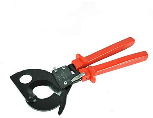 FLaig Crimpzange, Ratschen-Kabelschneider for Schneiden von max. 380 mm2 Cooper-Kabel mit Quetsch-Handschutzwerkzeug, Presszangen-Werkzeuge, Zangen-Werkzeuge Zange