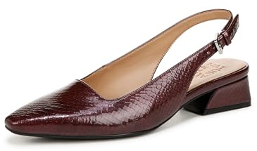Naturalizer Womens Ginger Snip Toe Slingback Pump Cranberry Red Patent 8 W
