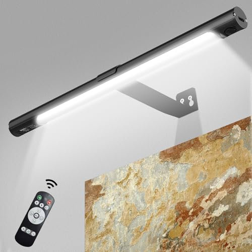 CkeyiN Pro Lampe Murale Sans Fil,LED Sans Fil à Télécommande,avec 3 modes d’éclairage,avec Detecteur Mouvement minuterie, Lumiere Rechargeable USB pour la fresque les fléchettes Placard