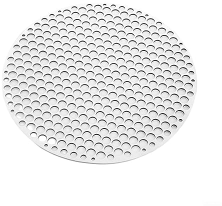Rundes Grillrost aus Edelstahl, Kreuzdraht, Grillgitter zum Kochen und Backen, Dämpfen und Grillen (24 cm)