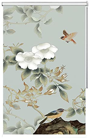 75Cm/95Cm/115Cm/135Cm Wide Roller Blinds, Patterned Blackout Roller Shades With Fitting (W*H 115X130Cm)