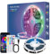 Striscia LED TV Retroilluminazione, 1Metri USB Striscia Led RGB con Comandabile Tramite app E telecomando, Strisce Led Sincronizzazione Musicale,per Decorazioni TV, PC, Monitor Specchio,Armadio