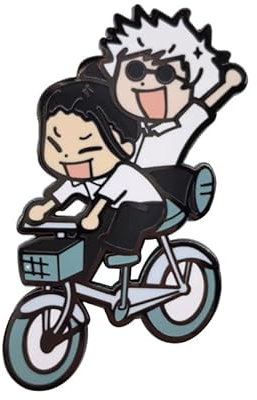JJK Pins Gojo Satoru Geto Suguru Okkotsu Yuta Anime Charakter Metall Pins für Tasche Rucksack Kleidung, 5×3.2cm, Metall