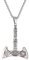 Herren Halskette Silber Kreuz Halskette personalisiert Nordic Hammer Wikinger Halskette für Männer Frauen Perun Axt Anhänger Halskette Religiös Vintage Schmuck bijoux femme Geschenk das Geschenk