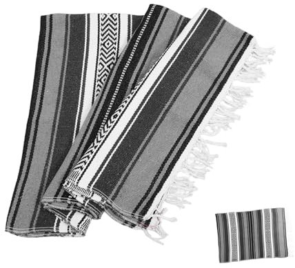 Cabilock Elegante Yogamatte Gemischte Cape-webdecke Für Die Heimdekoration Grau 130 X 180 cm