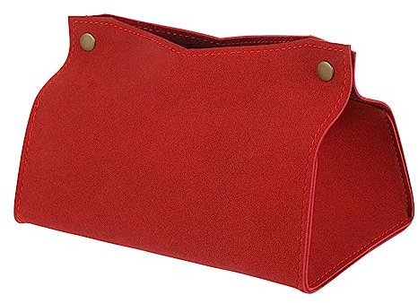 CONGARTENO Taschentuchbox- Aus Pu-Leder Stilvoller Serviettenbehälter Kreative Papierbox Ledermaterial Leicht Zu Reinigen