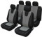 MaKeMoney 9 Stück Auto Sitzbezüge FüR VW ID.3 ID3 Pro/S/Pure/Pro Performance Id 3 2019-2025, Autositzbezüge Sitzschoner Schonbezüge Wasserdicht Innenraum Zubehör,E/Black Gray